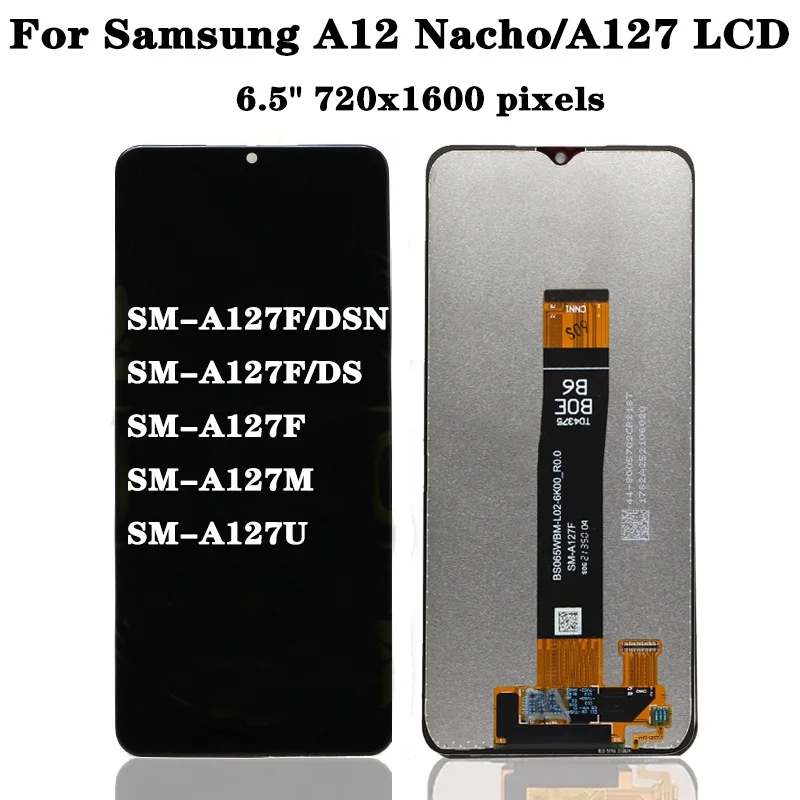 Samsung A12 Ekran Dokunmatik Orijinal UNIVERSAL Çıtasız (Çerçevesiz)