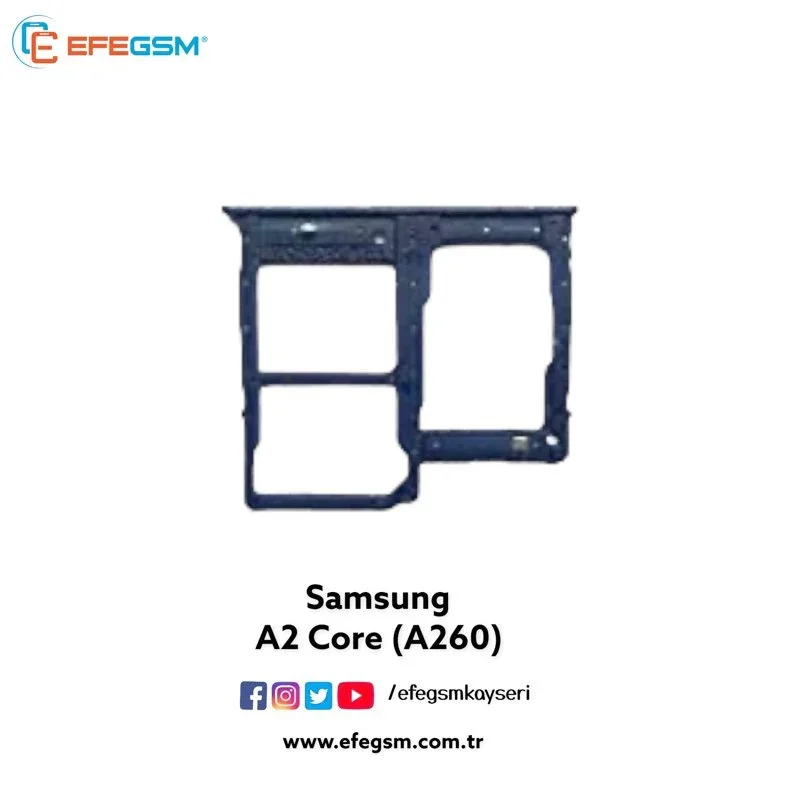 Samsung A2 Core A260 Sim Kart Tepsisi Grey