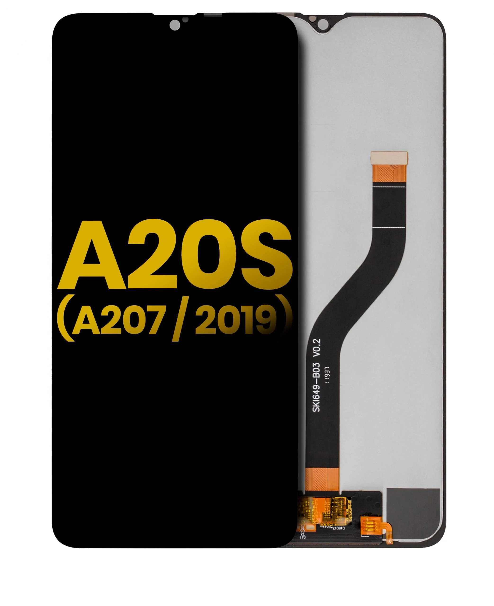 Samsung A20s Ekran Dokunmatik Orijinal Çıtasız Ürün (Çerçevesiz)