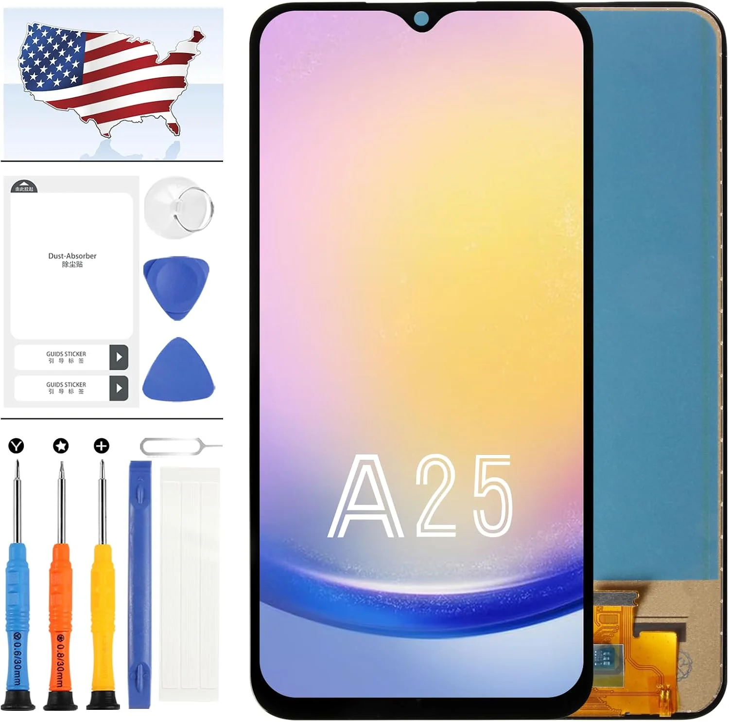 Samsung A25 5G Çıtalı Ekran Dokunmatik OLED