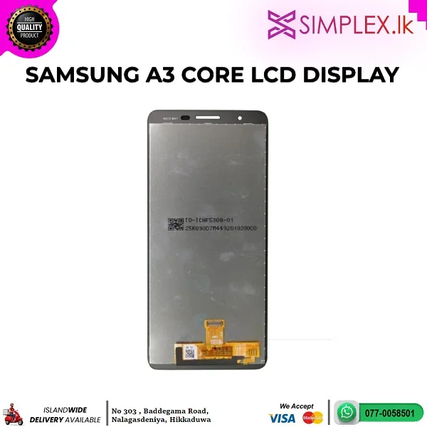Samsung A3 Core Ekran Dokunmatik Orijinal Çıtasız Ürün (Çerçevesiz)