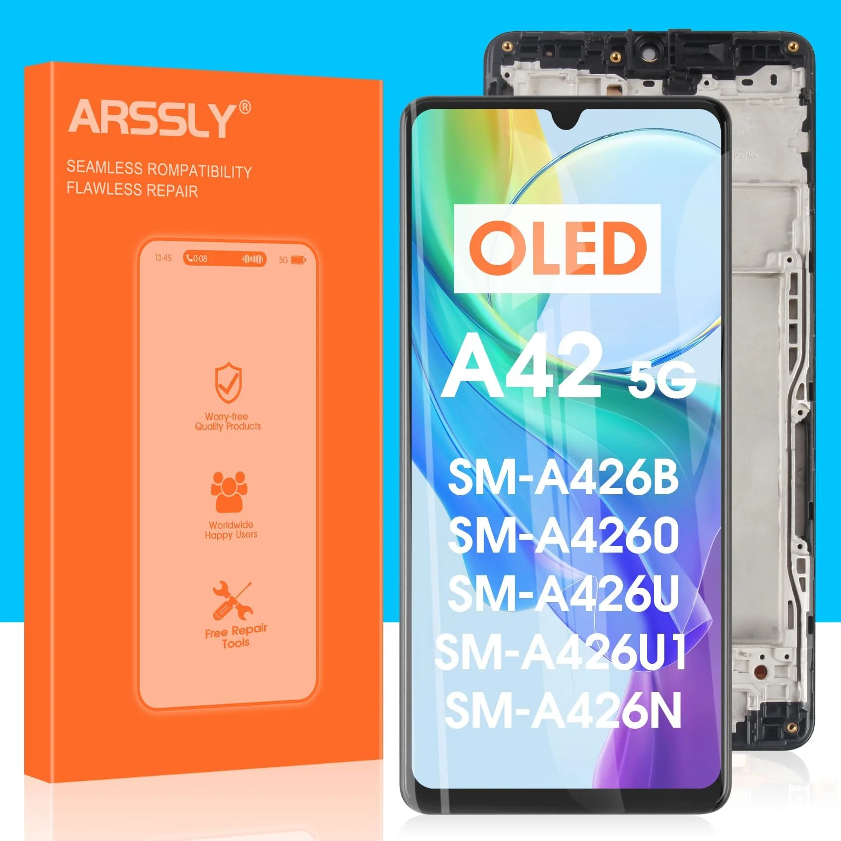 Samsung A42 5G Çıtalı Ekran Dokunmatik OLED