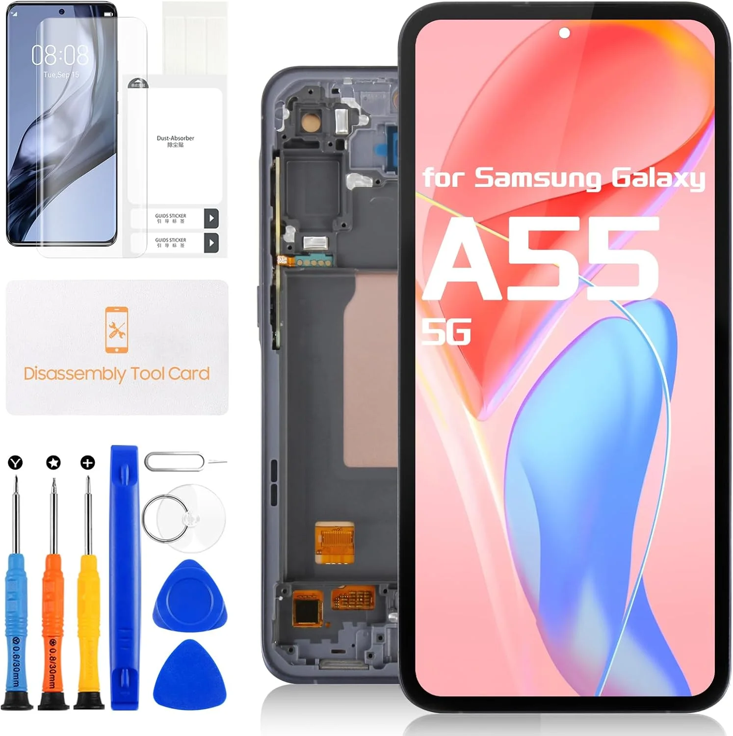 Samsung A55 5G Çıtalı Ekran Dokunmatik OLED