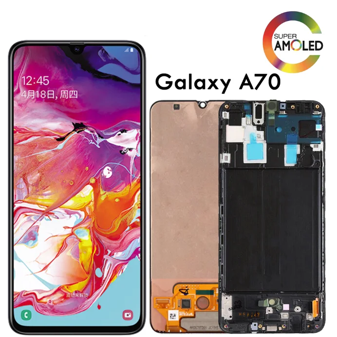 Samsung A70 Ekran Dokunmatik OLED Çıtasız (Çerçevesiz)