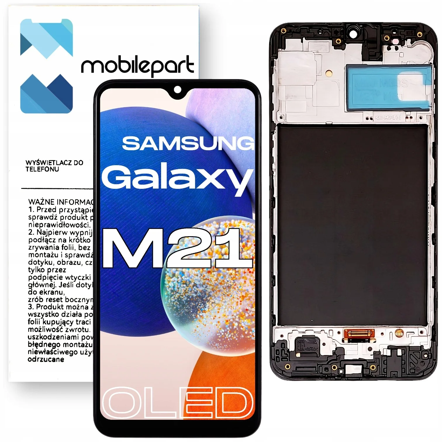 Samsung M21 Çıtalı Ekran Dokunmatik OLED