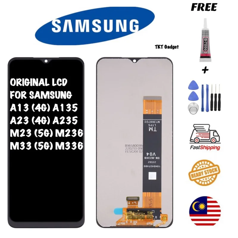 Samsung M23 5G Ekran Dokunmatik Orijinal UNIVERSAL Çıtasız (Çerçevesiz)