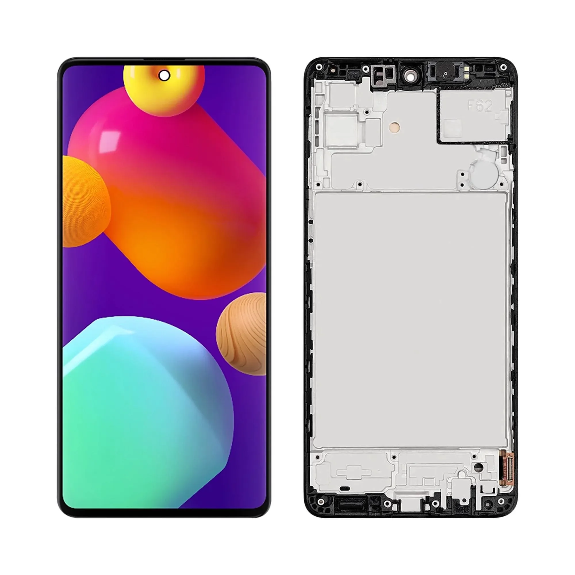 Samsung M62 4G Çıtalı Ekran Dokunmatik OLED