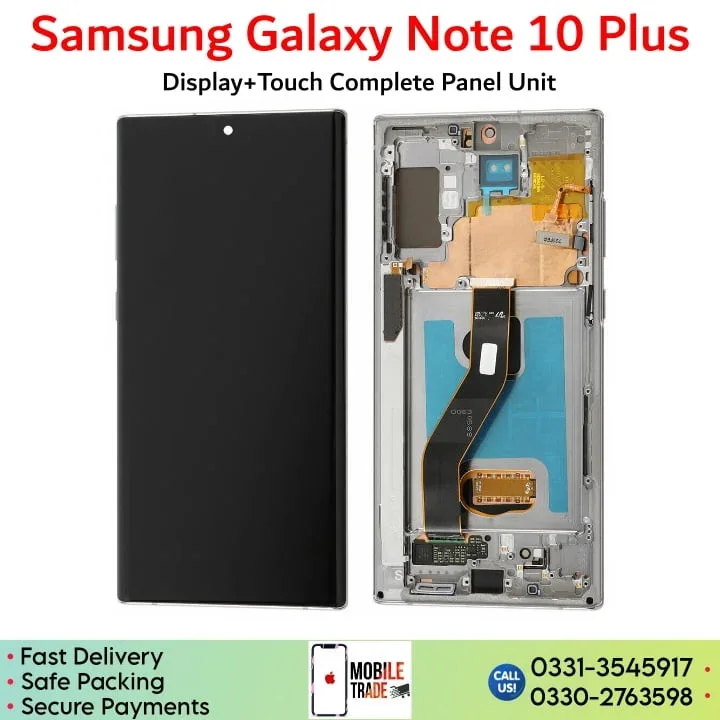 Samsung Note 10 Plus Çıtalı Ekran Dokunmatik Siyah A Plus Kalite Ürün