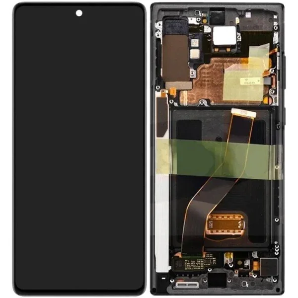 Samsung Note 10 Plus Çıtalı Ekran Dokunmatik Siyah A Plus Kalite Ürün