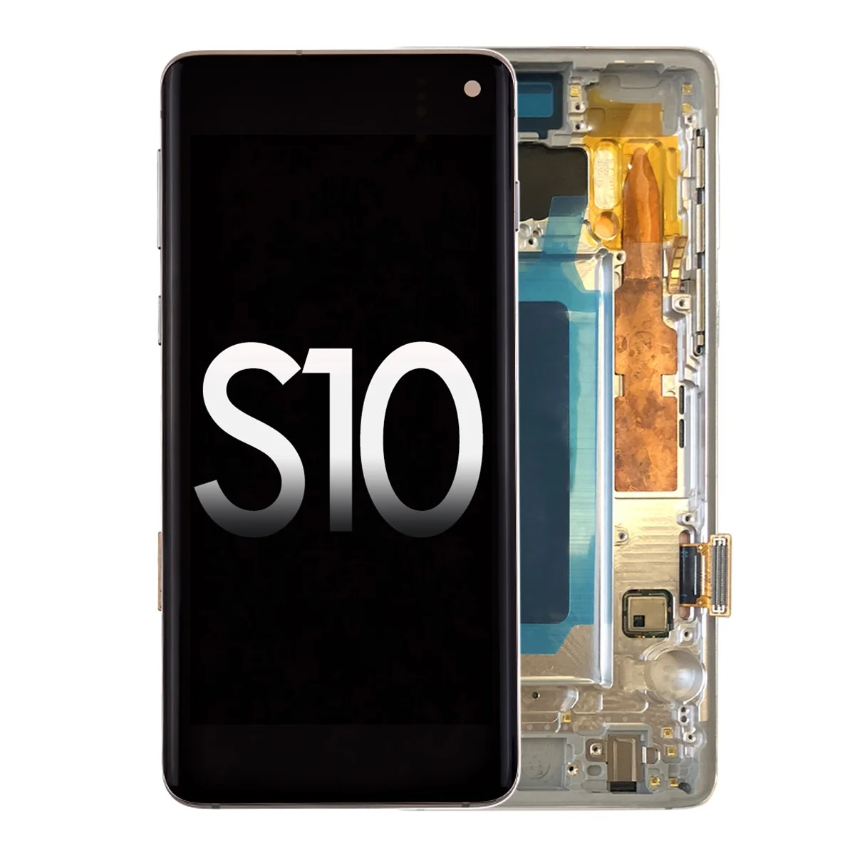 Samsung S10 Çıtalı Ekran Dokunmatik Beyaz SOFT OLED Kalite Ekran