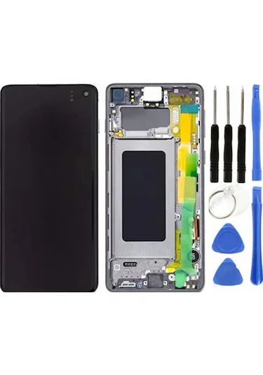Samsung S10 Çıtalı Ekran Dokunmatik Beyaz SOFT OLED Kalite Ekran