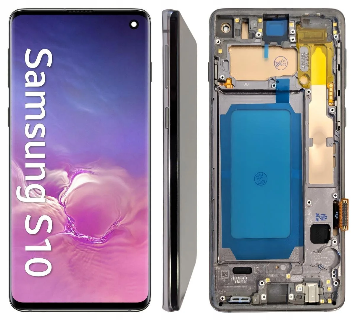 Samsung S10 Çıtalı Ekran Dokunmatik Siyah A Plus Kalite Ürün