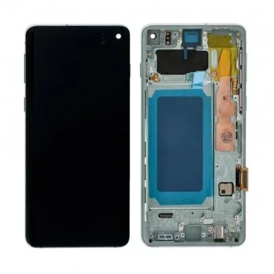 Samsung S10 Çıtalı Ekran Dokunmatik Siyah SOFT OLED Kalite Ekran
