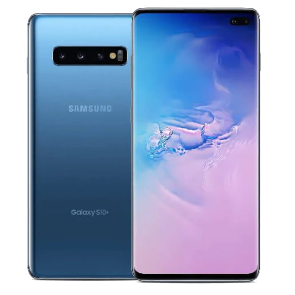 Samsung S10 Plus Çıtalı Ekran Dokunmatik Mavi SOFT OLED Kalite Ekran