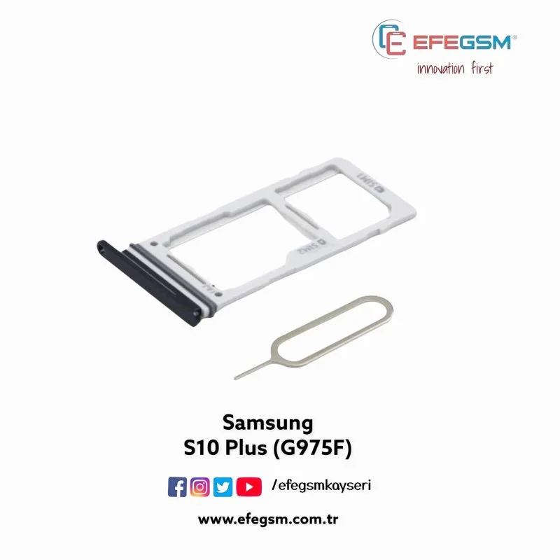 Samsung S10 Plus G975 Sim Kart Tepsisi
