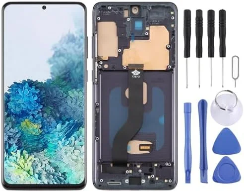 Samsung S20 Plus Çıtalı Ekran Dokunmatik Siyah A Plus Kalite Ürün