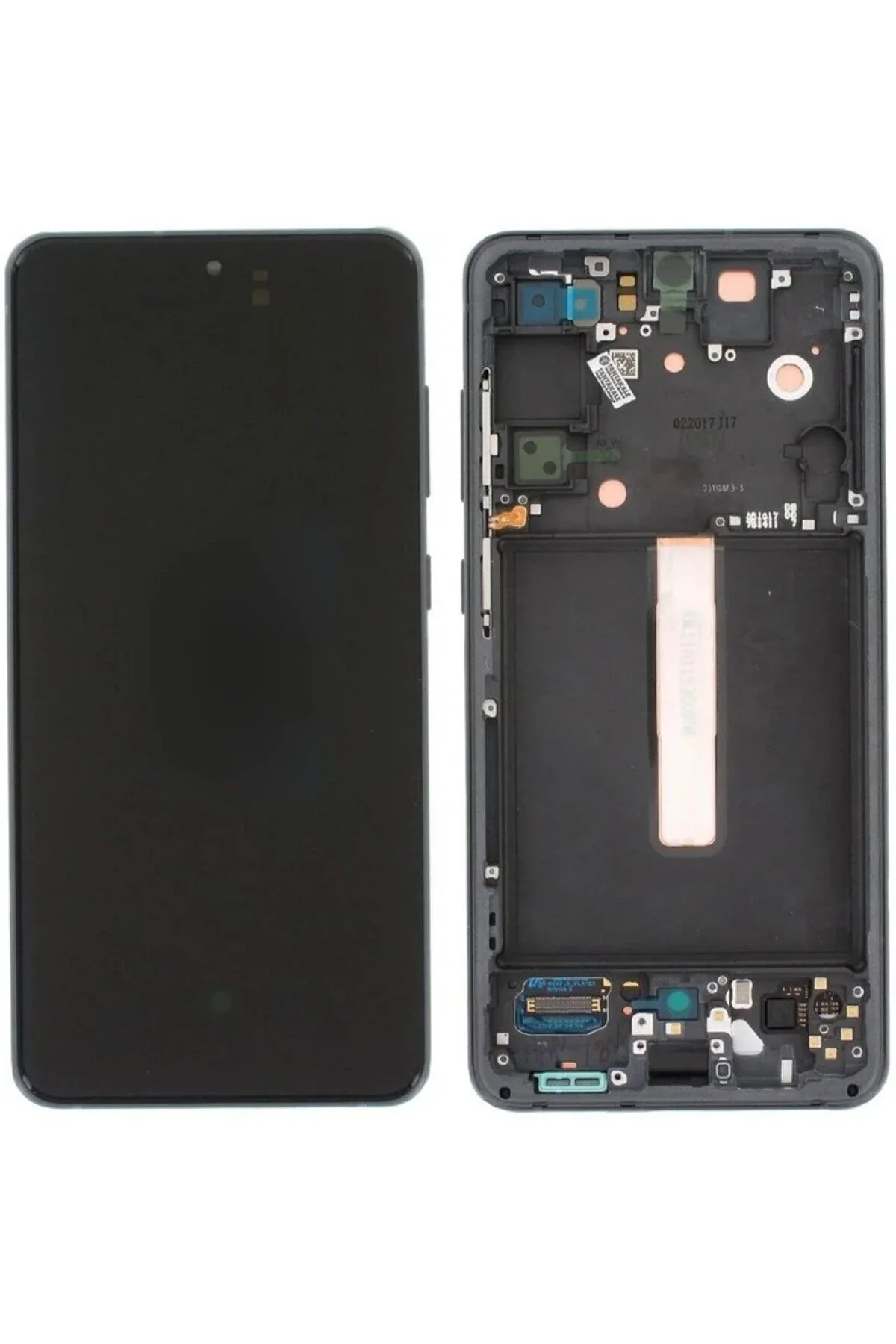 Samsung S21 FE Çıtalı Ekran Dokunmatik Siyah SOFT OLED Kalite Ekran
