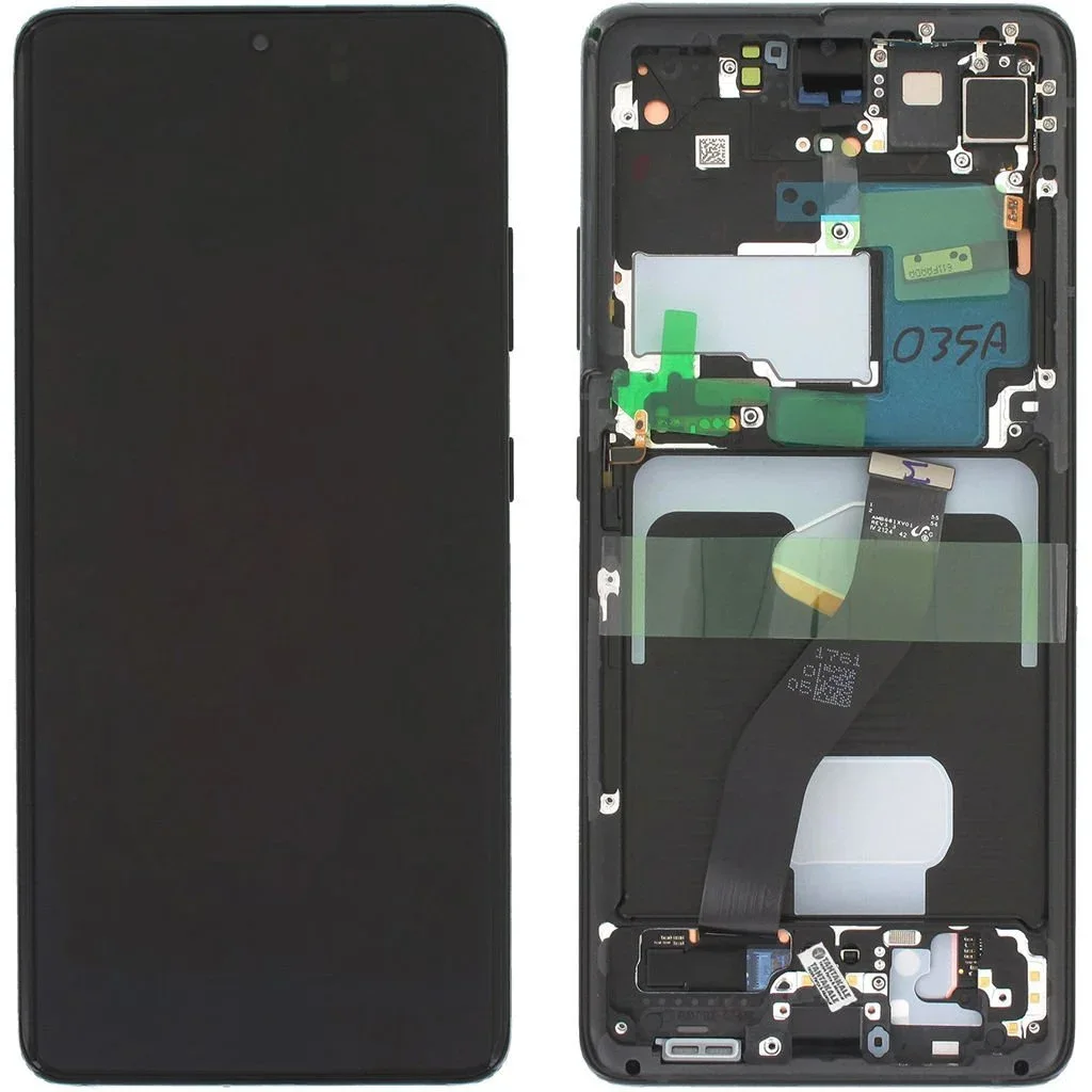 Samsung S21 Ultra Çıtalı Ekran Dokunmatik Siyah A Plus Kalite Ürün
