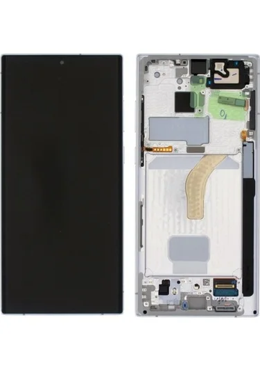 Samsung S22 Ultra Çıtalı Ekran Dokunmatik Mor SOFT OLED Kalite Ekran