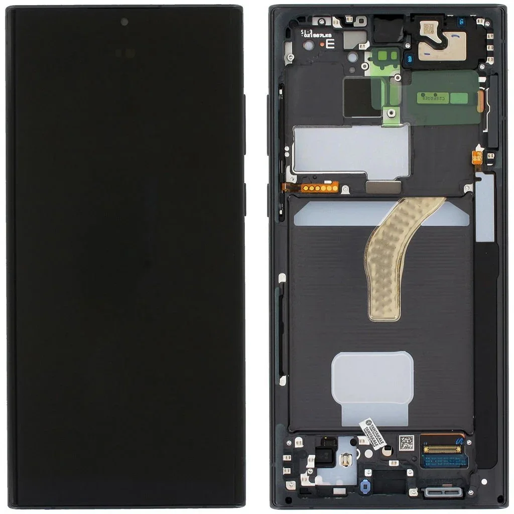 Samsung S22 Ultra Çıtalı Ekran Dokunmatik Siyah A Plus Kalite Ürün