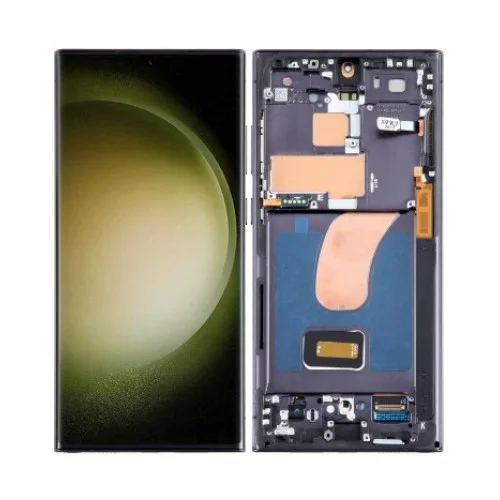 Samsung S23 Ultra Çıtalı Ekran Dokunmatik Siyah A Plus Kalite Ürün