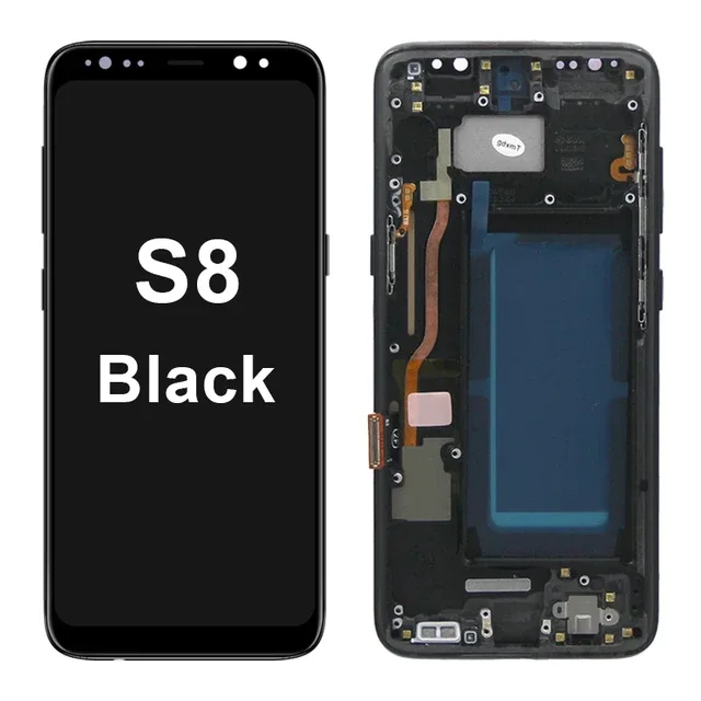 Samsung S8 Çıtalı Ekran Dokunmatik Siyah A Plus Kalite Ürün