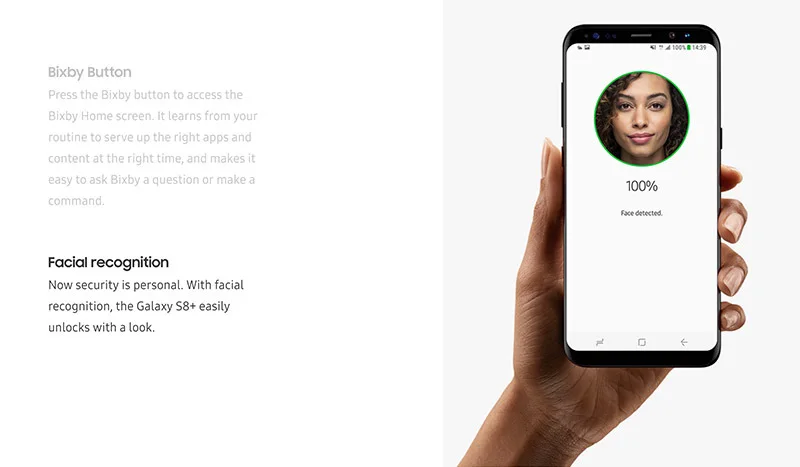 Samsung S8 Plus G955 Yüz Tanıma Kamera