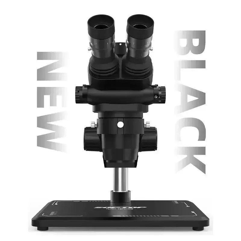 Soptop 9 Ayarlanabilir Trinoküler Mikroskop 6.7-4.5X 360 Derece, Alüminyum Alaşımlı Büyük Tabanlı