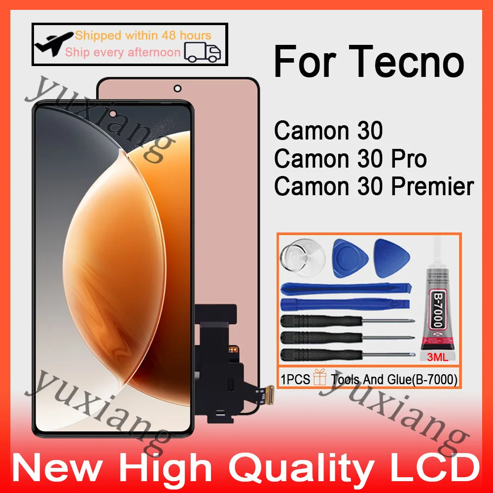 Tecno Camon 30 5G Ekran Dokunmatik SOFT OLED Kalite Ekran Çıtasız (Çerçevesiz)