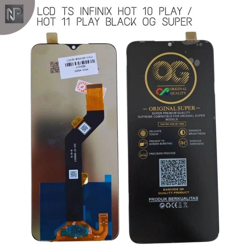 Tecno Hot 10 Play Ekran Dokunmatik Orijinal Çıtasız Ürün (Çerçevesiz)