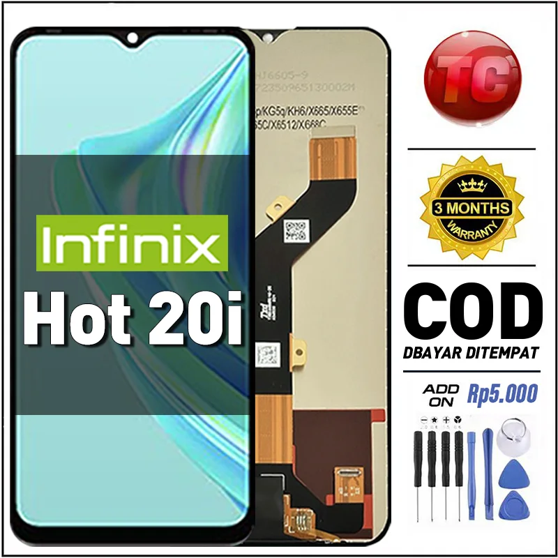 Tecno Hot 20i Ekran Dokunmatik Orijinal Çıtasız Ürün (Çerçevesiz)