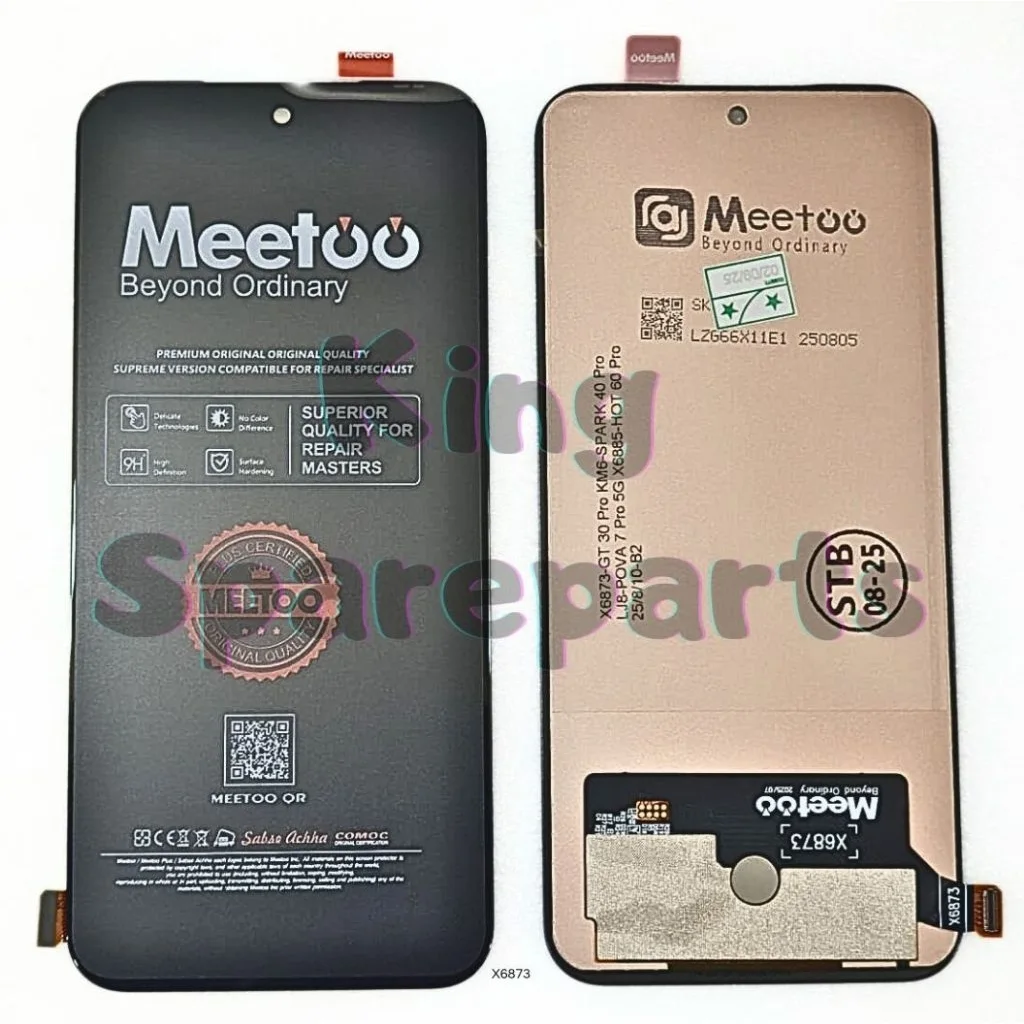 Tecno Hot 60 Pro Mercan Çıtalı Ekran Dokunmatik SOFT OLED Kalite Ekran