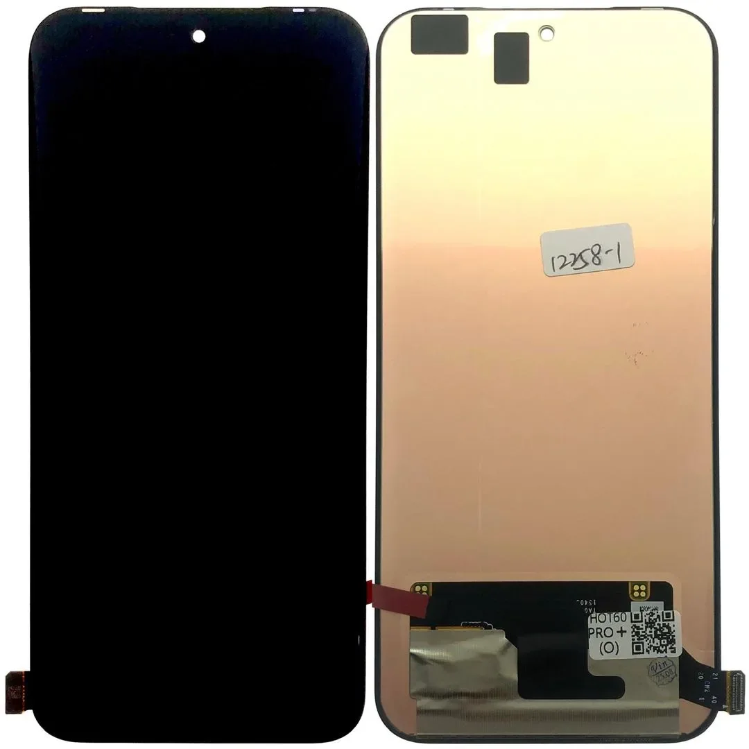 Tecno Hot 60 Pro Plus Çıtalı Ekran Dokunmatik Siyah SOFT OLED Kalite Ekran