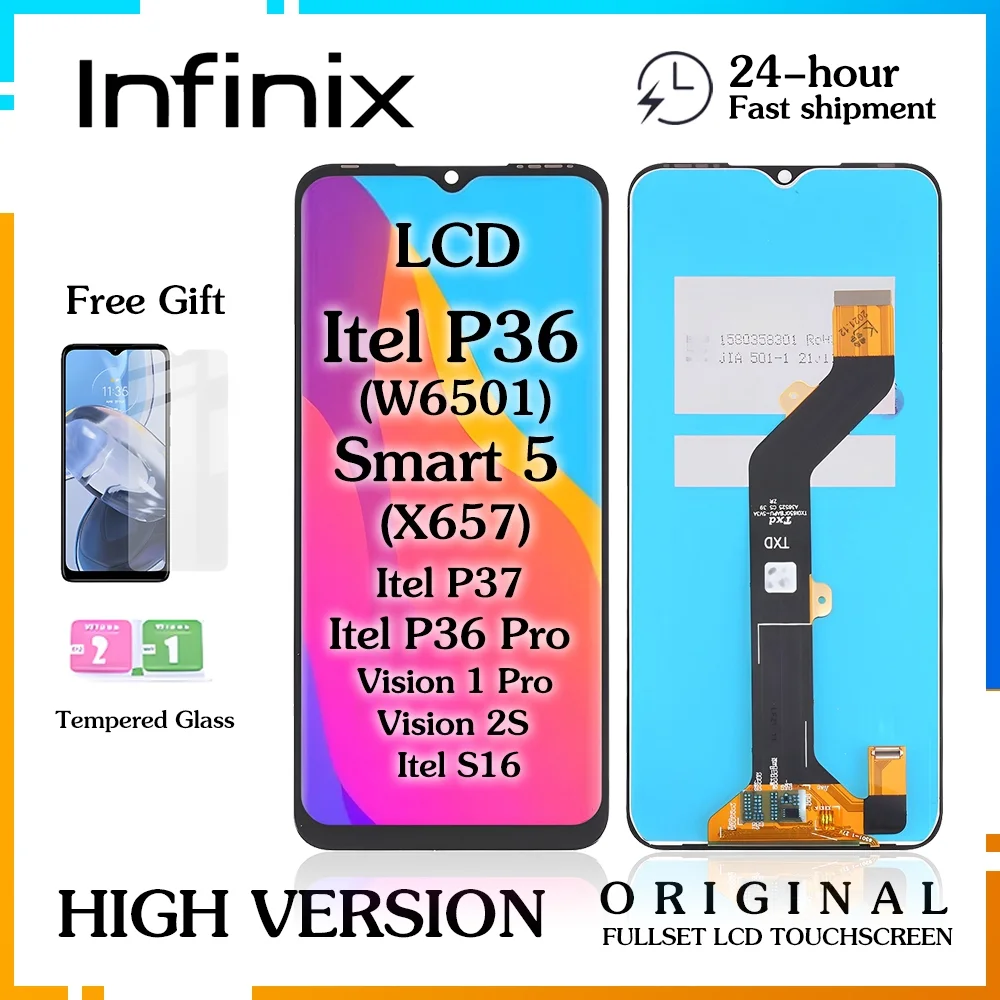 Tecno itel P36 Ekran Dokunmatik Orijinal Çıtasız Ürün (Çerçevesiz)