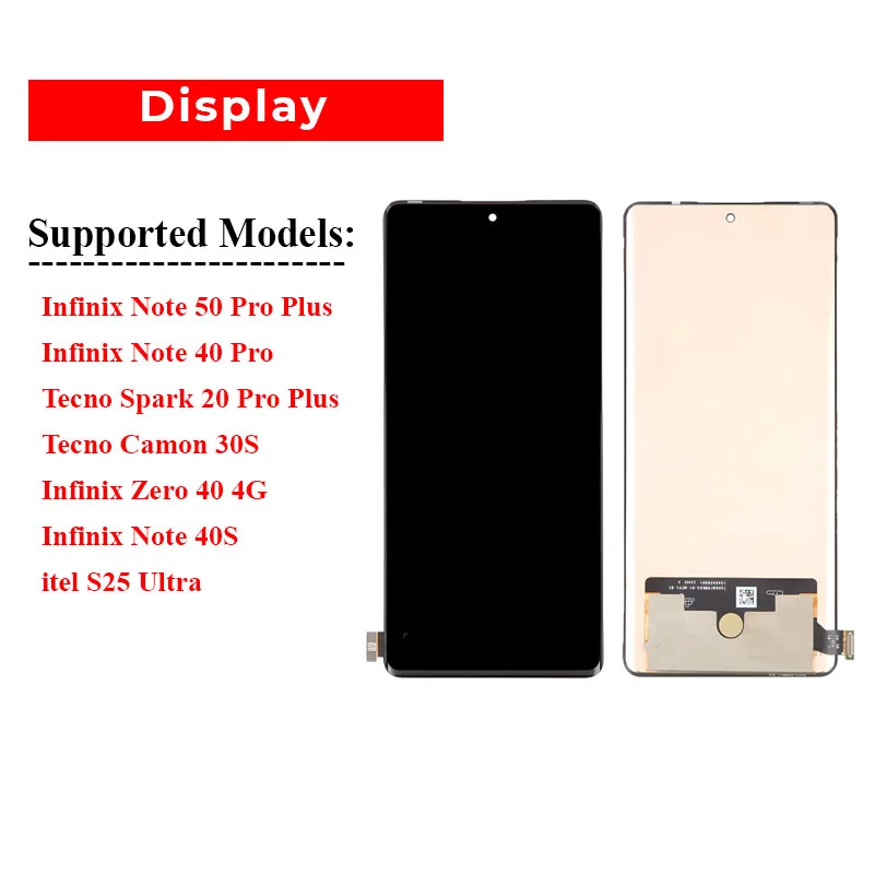 Tecno Note 50 Pro Çıtalı Ekran Dokunmatik Mor Orijinal