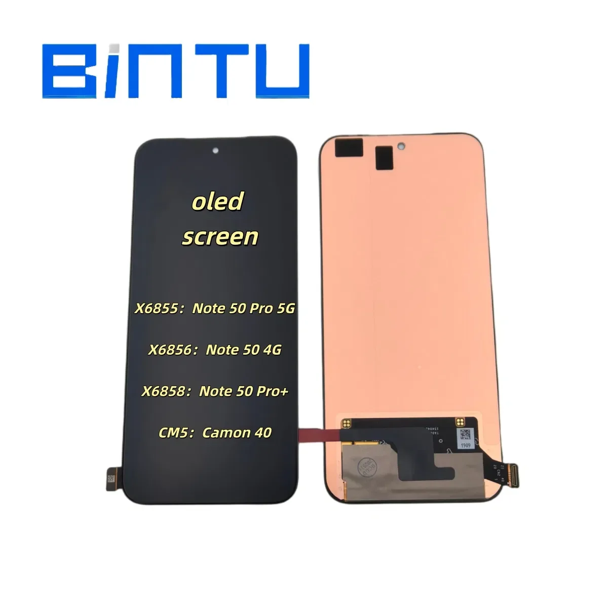 Tecno Note 50 Pro Ekran Dokunmatik SOFT OLED Kalite Ekran Çıtasız (Çerçevesiz)