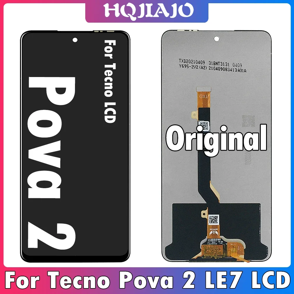 Tecno Pova 2 Ekran Dokunmatik Orijinal Çıtasız Ürün (Çerçevesiz)