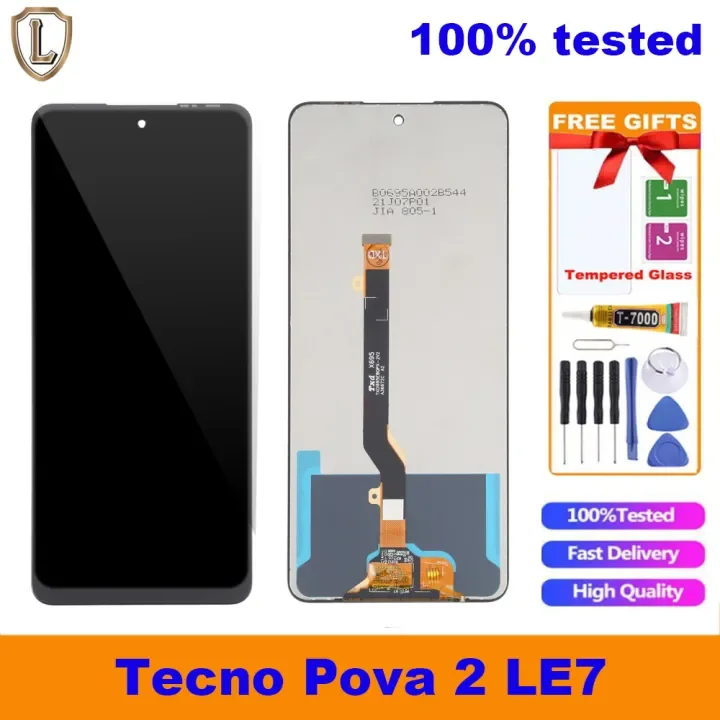 Tecno Pova 2 Ekran Dokunmatik Orijinal Çıtasız Ürün (Çerçevesiz)
