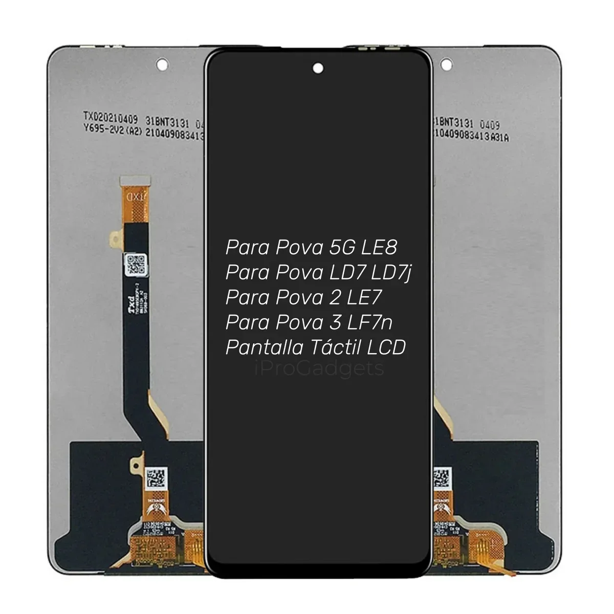 Tecno Pova 3 Ekran Dokunmatik Orijinal Çıtasız Ürün (Çerçevesiz)