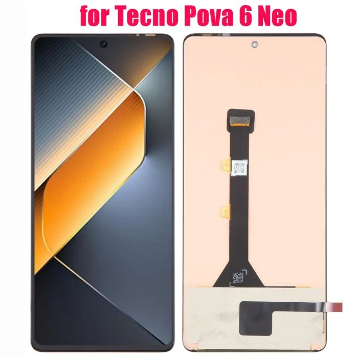Tecno Pova 6 Neo 4G Ekran Dokunmatik SOFT OLED Kalite Ekran Çıtasız (Çerçevesiz)