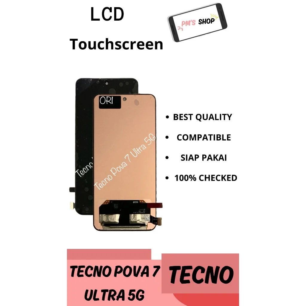 Tecno Pova 7 Ultra 5G Çıtalı Ekran Dokunmatik Siyah SOFT OLED Kalite Ekran