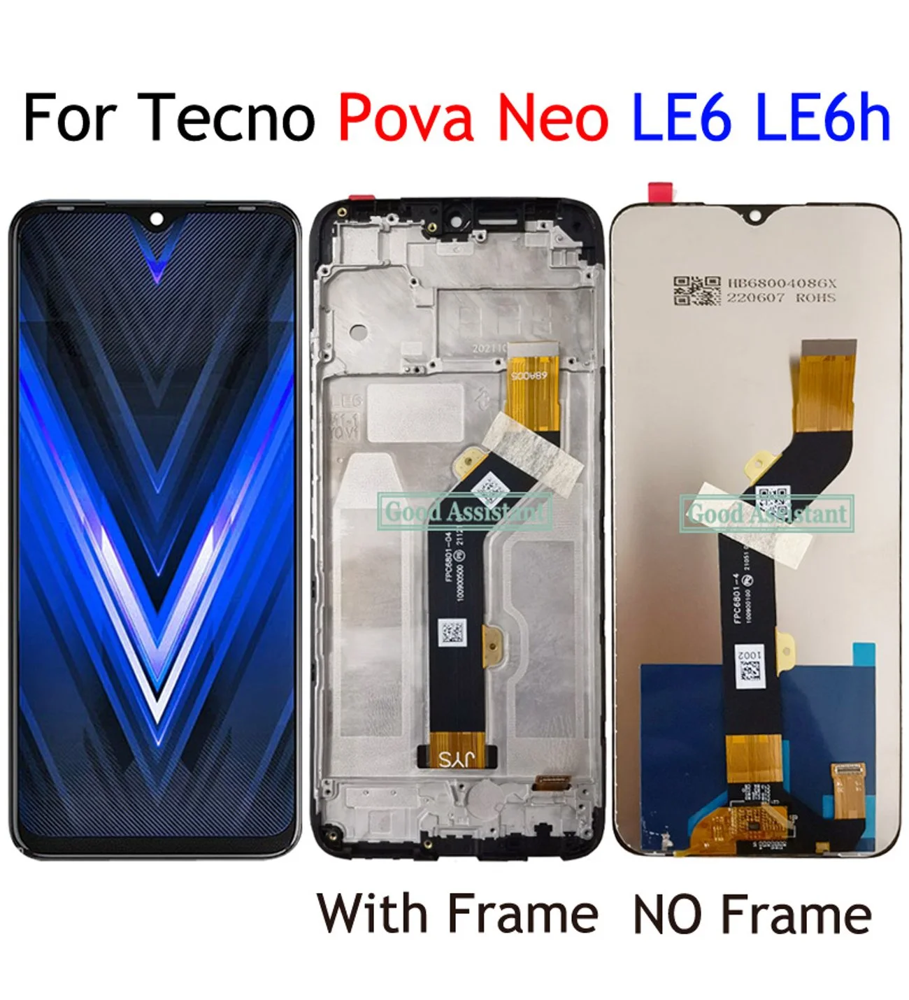 Tecno Pova Neo Ekran Dokunmatik Orijinal Çıtasız Ürün (Çerçevesiz)