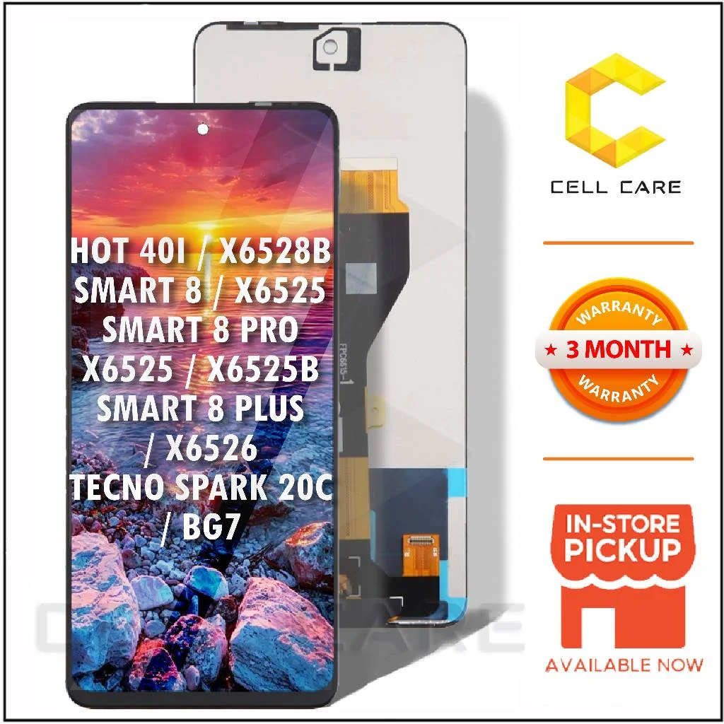 Tecno Smart 8 Çıtalı Ekran Dokunmatik Siyah Orijinal