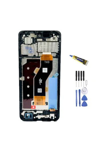 Tecno Spark 20C Ekran Dokunmatik Orijinal Çıtasız Ürün (Çerçevesiz)