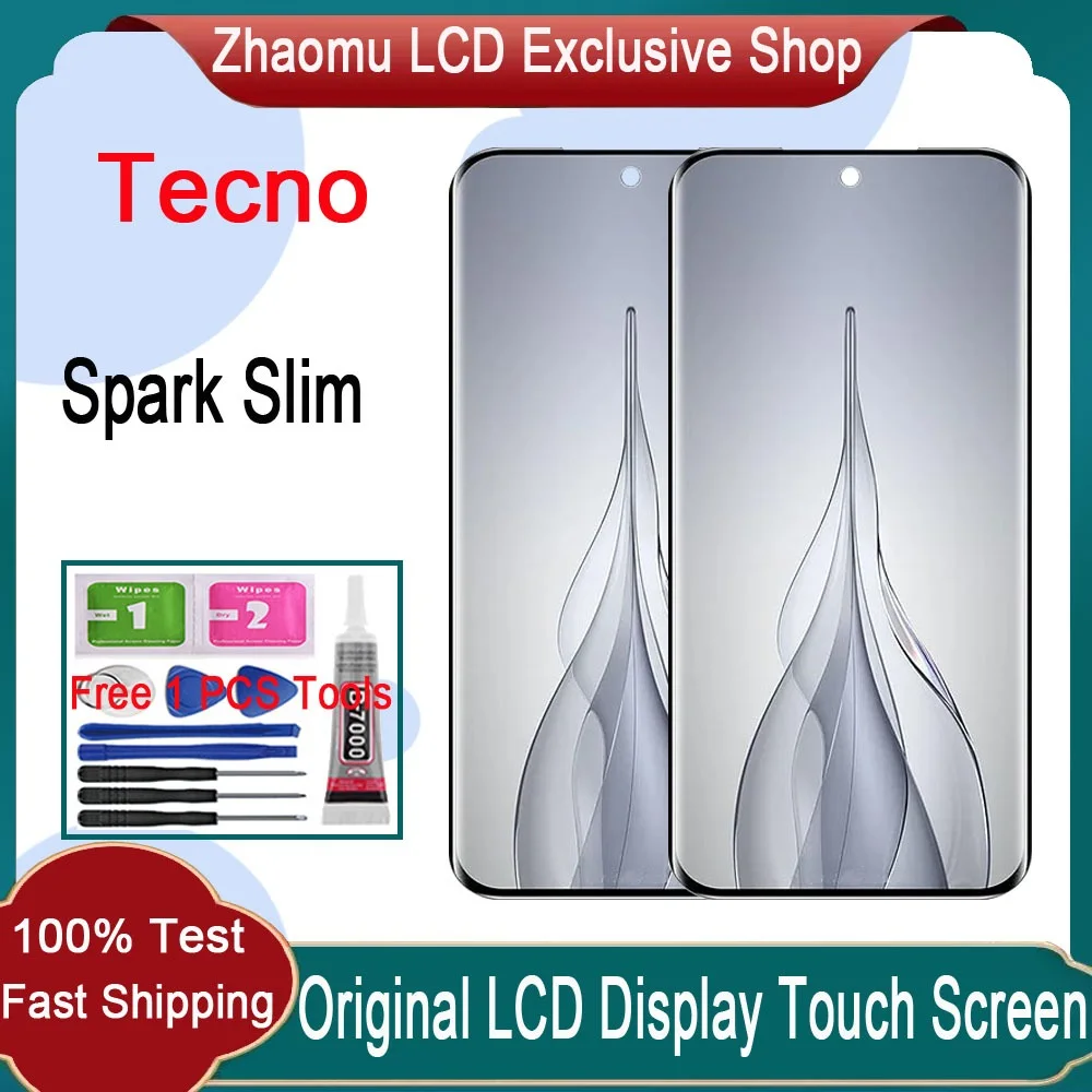 Tecno Spark Slim Çıtalı Ekran Dokunmatik Beyaz SOFT OLED Kalite Ekran