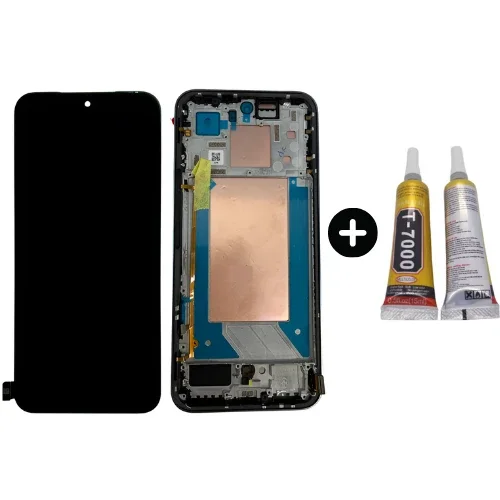 Tecno X6873 / Gt 30 Pro Çıtalı Ekran Dokunmatik Silver SOFT OLED Kalite Ekran