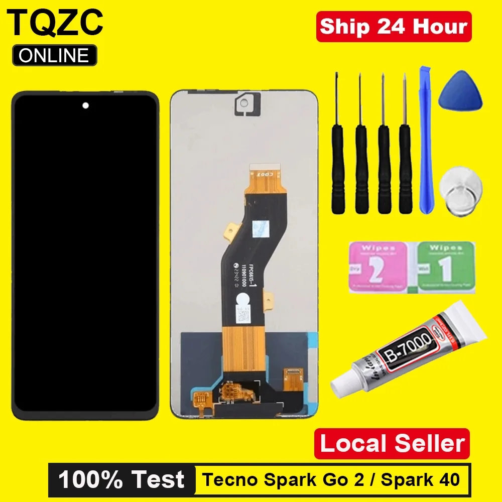 Tecno X6878 Ekran Dokunmatik SOFT OLED Kalite Ekran Çıtasız (Çerçevesiz)