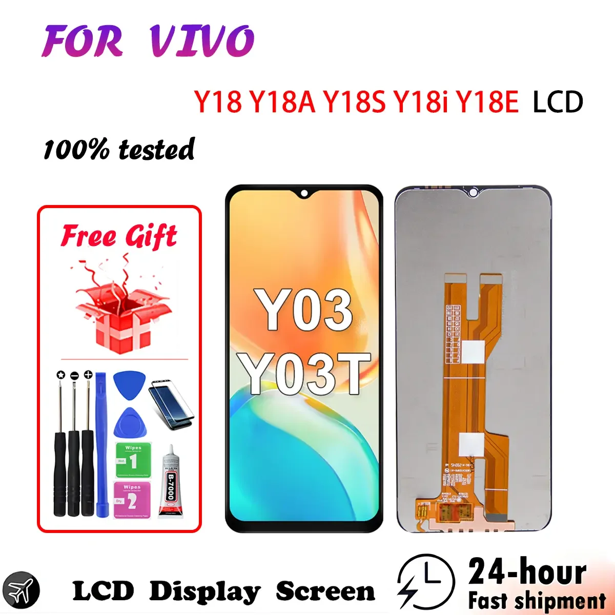 Vivo Y18s Ekran Dokunmatik Orijinal Çıtasız Ürün (Çerçevesiz)