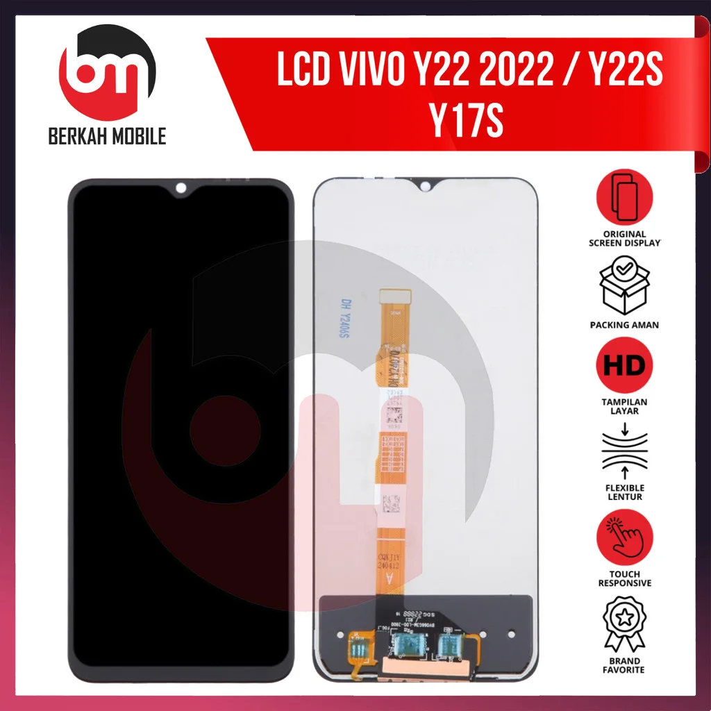 Vivo Y22 Ekran Dokunmatik Orijinal Çıtasız Ürün (Çerçevesiz)