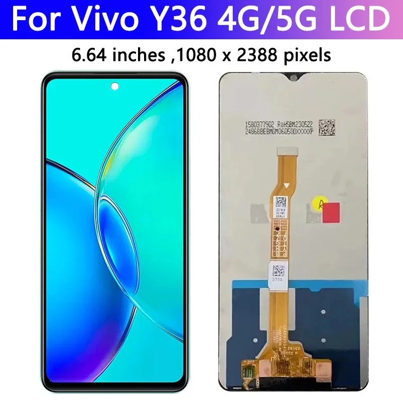 Vivo Y36 Ekran Dokunmatik Orijinal Çıtasız Ürün (Çerçevesiz)